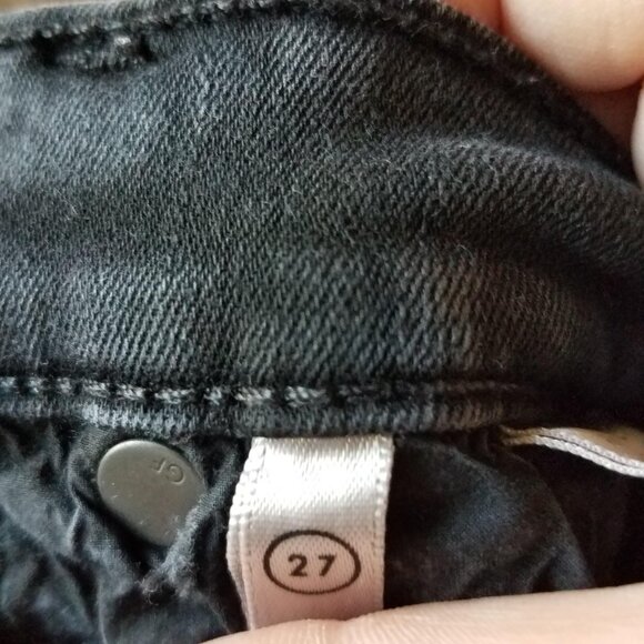 GRLFRND Candice Women's 27 Distressed Black Jeans Denim Cotton Elastane - Picture 10 of 11